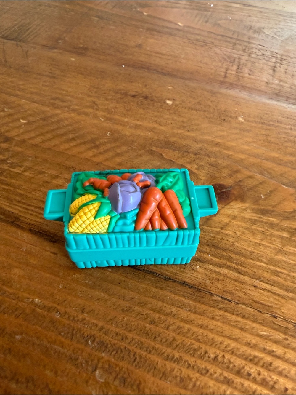 Fisher Price Little People green food crate as is